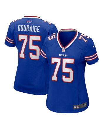 Richard Gouraige 75 Buffalo Bills Women Home Game Jersey - Royal