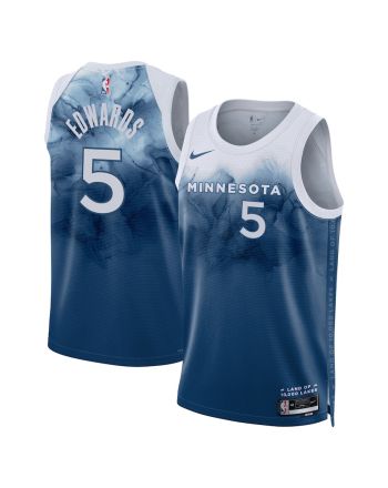 Anthony Edwards 5 Minnesota Timberwolves 2023/24 City Edition Swingman Jersey - Blue