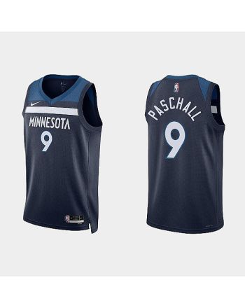 Minnesota Timberwolves 9 Eric Paschall 2022-23 Icon Edition Navy Men Jersey