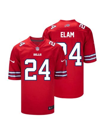 Kaiir Elam 24 Buffalo Bills Men Alternate Game Jersey - Red