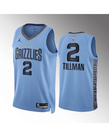 Xavier Tillman 2 2022-23 Memphis Grizzlies Blue Statement Edition Jersey Swingman