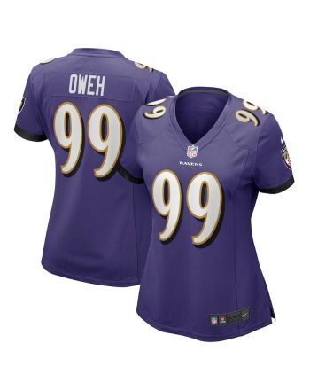 Odafe Oweh 99 Baltimore Ravens Women's Game Jersey - Purple