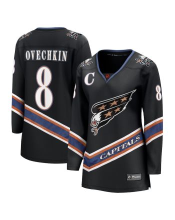 Alexander Ovechkin 8 Washington Capitals Special Edition 2.0 Breakaway Women Jersey - Black