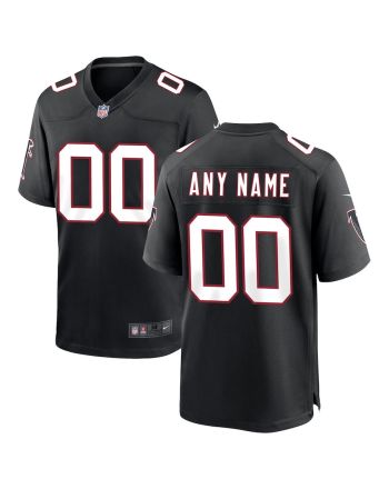 Atlanta Falcons Men Throwback Custom Game Jersey - Black