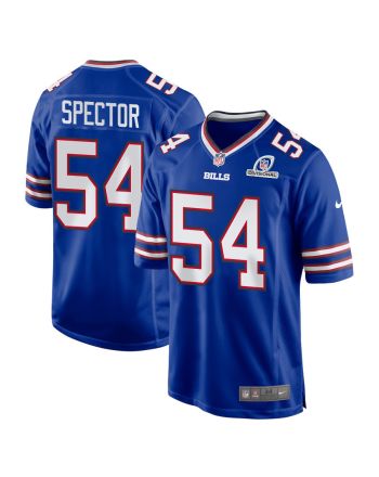 Baylon Spector 54 Buffalo Bills 2024 Divisional Patch Game Men Jersey - Royal