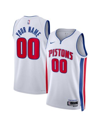 Detroit Pistons Custom 00 Men 2022/23 Swingman Jersey - Association Edition