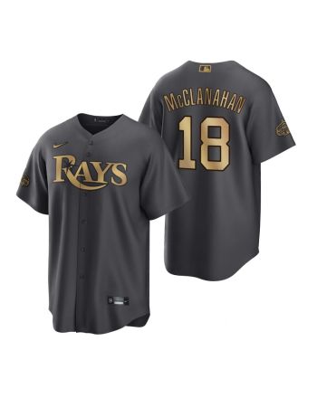 Tampa Bay Rays Shane McClanahan Charcoal 2022-23 All-Star Game Jersey