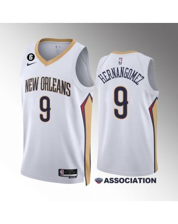 New Orleans Pelicans Willy Hernangomez 9 2022-23 Association Edition White Jersey Swingman