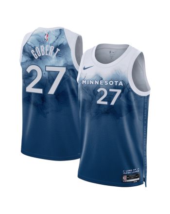 Rudy Gobert 27 Minnesota Timberwolves 2023/24 City Edition Swingman Jersey - Blue