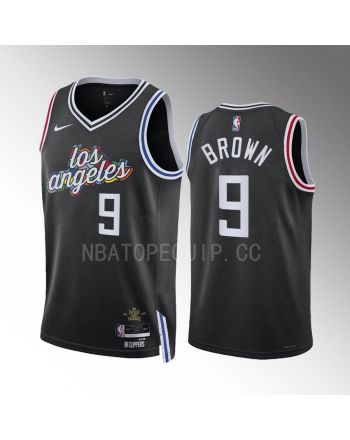 Los Angeles Clippers Moses Brown 9 2022-23 City Edition Black Jersey Swingman