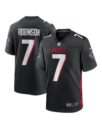 Bijan Robinson 7 Atlanta Falcons Youth 2023 Draft First Round Pick Game Jersey - Black