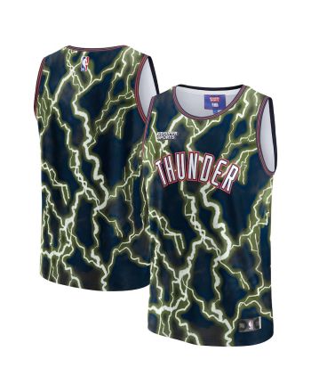 Oklahoma City Thunder NBA & KidSuper Studios Unisex Hometown Jersey - Black