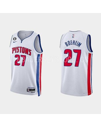 Detroit Pistons Buddy Boeheim 27 2022-23 Association Edition White Men Jersey Swingman