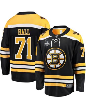 Taylor Hall 71 Boston Bruins Stanley Cup 2023 Playoffs Patch Home Breakaway Men Jersey - Black