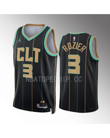 Charlotte Hornets Terry Rozier 3 2022-23 City Edition Black Jersey Swingman