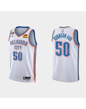 Oklahoma City Thunder Jeremiah Robinson-Earl 50 2022-23 Association Edition White Men Jersey Swingman