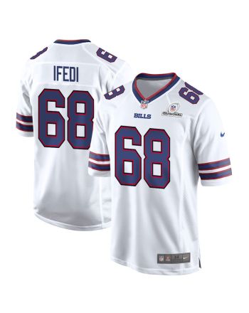 Germain Ifedi 68 Buffalo Bills 2024 Divisional Patch Game Men Jersey - White