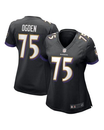 Jonathan Ogden 75 Baltimore Ravens Women's Retired Player Jersey - Black