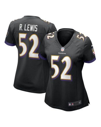 Ray Lewis 52 Baltimore Ravens Women's Retired Player Jersey - Black