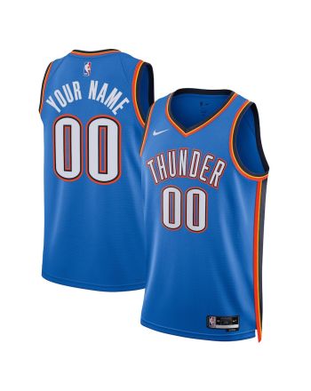 Oklahoma City Thunder Custom 00 Men 2022/23 Swingman Jersey - Icon Edition