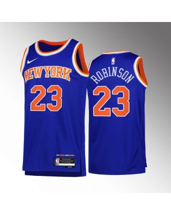 New York Knicks Mitchell Robinson 23 Blue Icon Edition Jersey 2022-23 Swingman