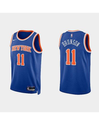 New York Knicks 11 Jalen Brunson 2022-23 Icon Edition Royal Men Jersey