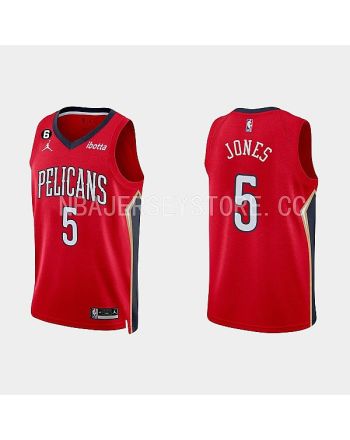 New Orleans Pelicans Herbert Jones 5 Red 2022-23 Statement Edition Men Jersey