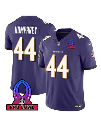 Marlon Humphrey 44 Baltimore Ravens 2024 Pro Bowl Patch Game Men Jersey - Purple