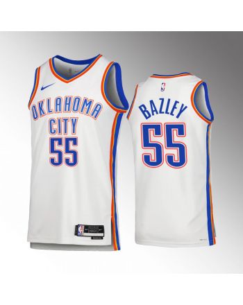 Oklahoma City Thunder Darius Bazley 55 2022-23 Association Edition White Jersey