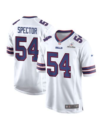 Baylon Spector 54 Buffalo Bills 2024 Divisional Patch Game Men Jersey - White