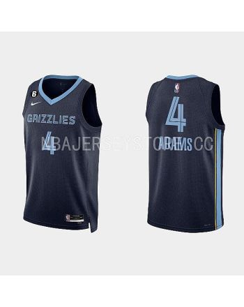 Memphis Grizzlies 4 Steven Adams 2022-23 Icon Edition Navy Men Jersey