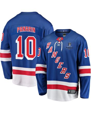 Artemi Panarin 10 New York Rangers Stanley Cup 2023 Playoffs Patch Home Breakaway Men Jersey - Blue