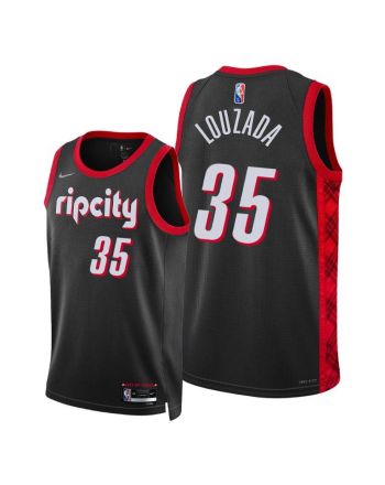 Portland Trail Blazers 35 Didi Louzada 2022 City Edition Jersey Black - Men Jersey