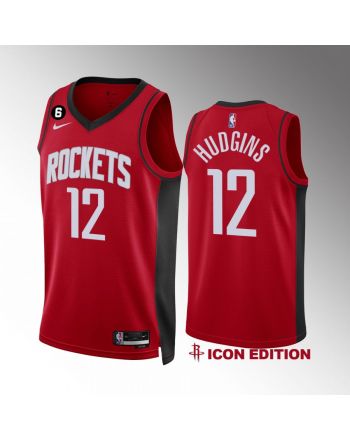 Trevor Hudgins Houston Rockets 12 Red Jersey 2022-23 Icon Edition Swingman