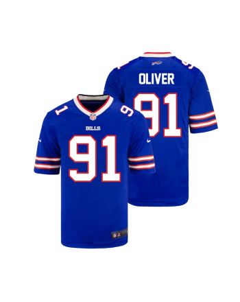 Ed Oliver 91 Buffalo Bills YOUTH Home Game Jersey - Royal