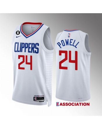 LA Clippers Norman Powell 24 2022-23 Association Edition White Jersey Swingman