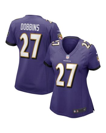 J.K. Dobbins 27 Baltimore Ravens Women's Game Jersey - Purple