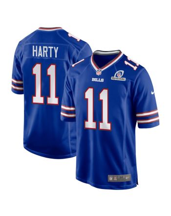 Deonte Harty 11 Buffalo Bills 2024 Divisional Patch Game Men Jersey - Royal