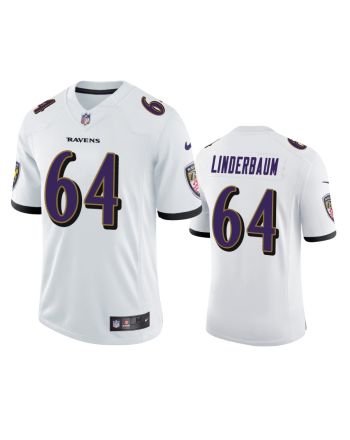 Baltimore Ravens Tyler Linderbaum 64 White Vapor Limited Jersey