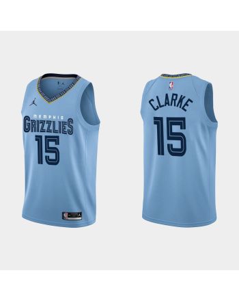 Memphis Grizzlies 15 Brandon Clarke 2022-23 Statement Edition Blue Men Jersey