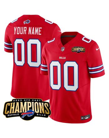 Buffalo Bills 2023 AFC East Champions Patch Game Custom Men Jersey - Red