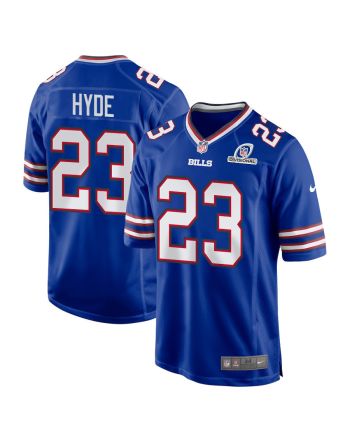 Micah Hyde 23 Buffalo Bills 2024 Divisional Patch Game Men Jersey - Royal