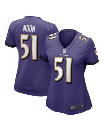 Jeremiah Moon Baltimore Ravens Women's Player Game Jersey - Purple