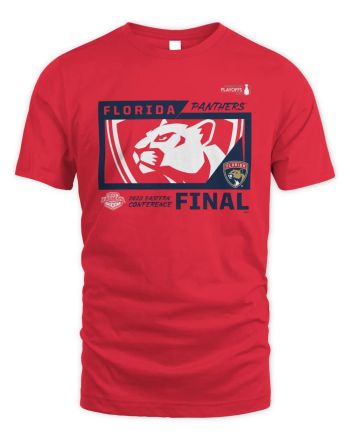 Florida Panthers 2023 Stanley Cup Playoffs Eastern Conference Final T-Shirt - Red