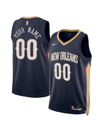 New Orleans Pelicans Custom 00 Men 2022/23 Swingman Jersey - Icon Edition