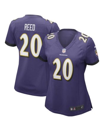 Ed Reed 20 Baltimore Ravens Women's Game Retired Player Jersey - Purple