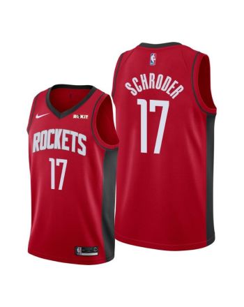 Dennis Schroder 17 Houston Rockets Icon Edition Red Jersey 2022 Trade - Men Jersey