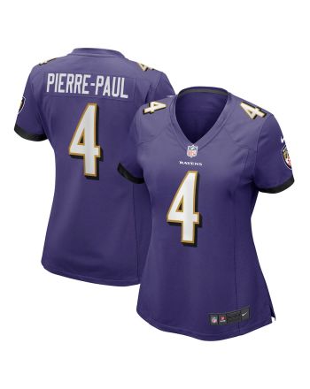 Jason Pierre-Paul 4 Baltimore Ravens Women's Home Game Player Jersey - Purple