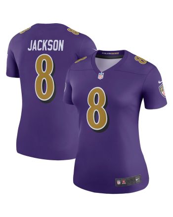 Lamar Jackson 88 Baltimore Ravens Women's Color Rush Legend Player Jersey - Purple