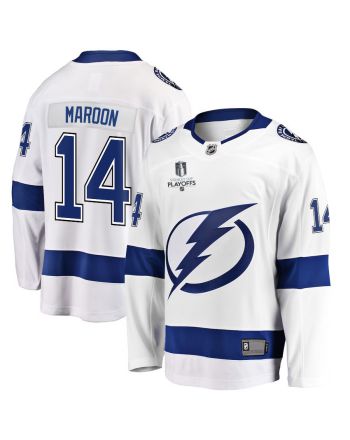 Pat Maroon 14 Tampa Bay Lightning Stanley Cup 2023 Playoffs Patch Away Breakaway Men Jersey - White